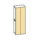 [2QG3BT019 BEIGE MATT WARDROBE 2D 90] COMPONGO WARDROBE 2D 90