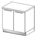 [S366 PLINTH INOX] EVIA KITCHEN 366CM