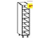 [27IS595EVD] TALL UNIT OPEN СААРАЛ 30*32*204