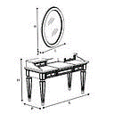 [143SCR.01FR+143SPE.01FR] TREVISO NIGHT DRESSING TABLE WITH MIRROR 126*46*95