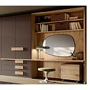 [RQM046 2QG3BT124AAAA-14 NOCE BIONDO WARDROBE WITH HOME OFFICE] WARDROBE WITH HOME OFFICE