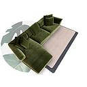 [F9536W CORNER SOFA LEFT] CORNER SOFA LEFT