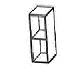 [2XCL009.AAAN] WALL UNIT OPEN УЛААН ХҮРЭН 60*34*72