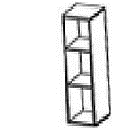 [2XCL010.AAAK] WALL UNIT OPEN НОГООН 60*34*96