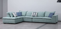 [D553 GREEN LEFT] CORNER SOFA LEFT