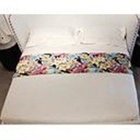 [AD-P018*] Bedding (180*200) 7хос 2 дэр хөнжил цагаан даавуун цэцэгтэй