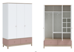 [BONO PINK WARDROBE 3 DOOR] WARDROBE 3 DOOR