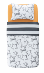 [COOL BED COVER SET] Bedding (120*200) 3хос одтой цагаан даавуун /углаа шар/New joy