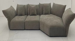 [F9710 RIGHT GREY] CORNER SOFA RIGHT