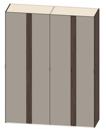 [RQM155] WARDROBE 4 DOOR