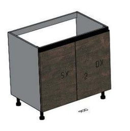 [2XMBA160.ADBO 3XMBA0C16001191 SINK BASE UNIT LEGNO BRUCIATO] TEIA 90*56.3*72