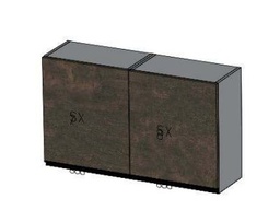 [2XMPE070.AC79 3XMPE0H07000550 3XACC00179 DRAINER WALL UNIT LEGNO BRUCIATO] TEIA 90*32*72